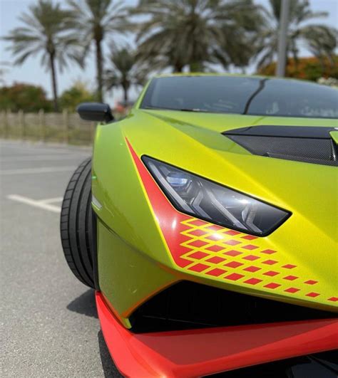 Lamborghini Huracan Sto Green For Rent Dubai