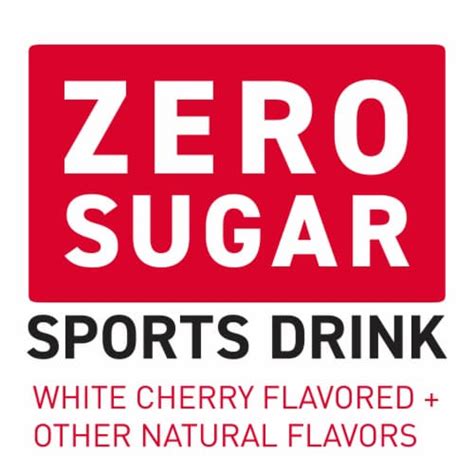 Powerade Zero Sugar White Cherry No Sugar Added Electrolyte And Vitamin