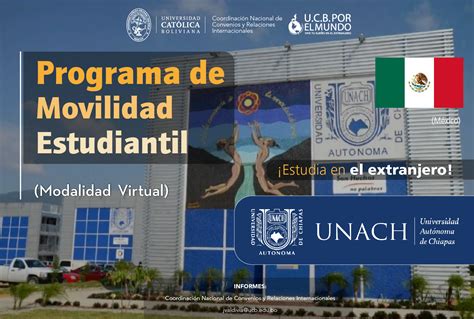 El Programa Virtual De Movilidad Estudiantil UCB Por El Mundo Esta Con