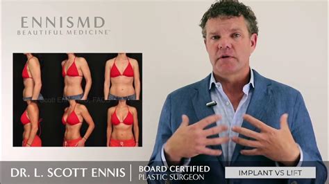 Breast Implant Vs Breast Lift With Dr L Scott Ennis Youtube