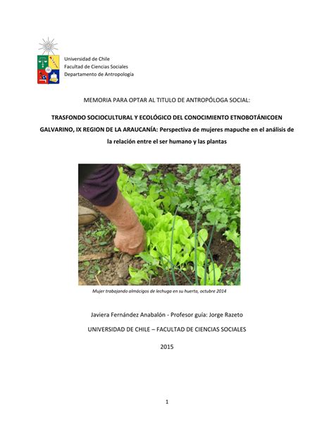 PDF Trasfondo sociocultural y ecológico del conocimiento etnobotánico