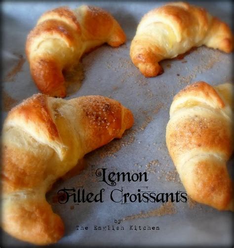 Lemon Filled Croissantsfrom The English Kitchen Gourmet Desserts Just