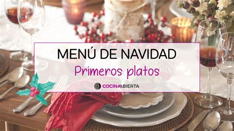 Primeros platos para el Menú de Navidad