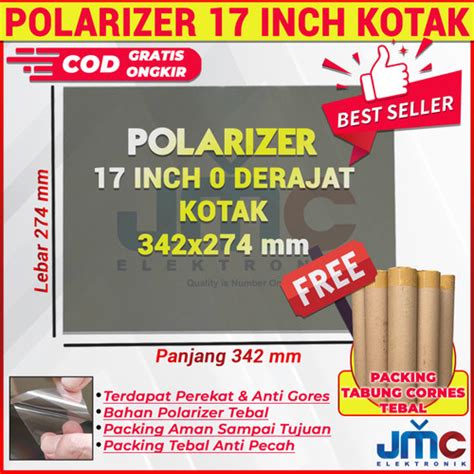 Jual Polarizer Polaris Lcd Monitor 17 Inc 0 Derajat 342x274mm Dimensi