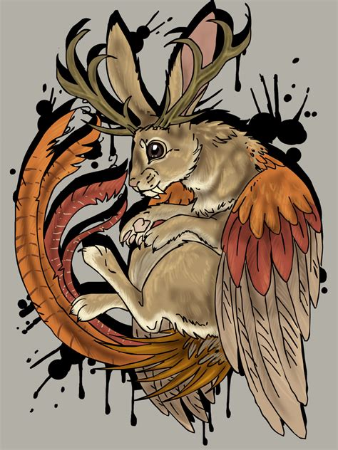 wolpertinger by mechanicalmasochist on DeviantArt