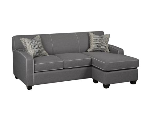 Contemporary Grey Sofa Bed with Chaise - Arrow Furniture