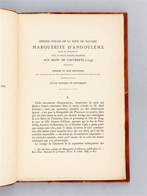 Dernier Voyage De La Reine De Navarre Marguerite D Angoul Me Soeur De