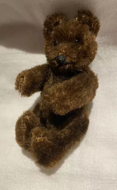 Schuco Bear Brown Steiff Teddy Rare Antique Collectible S Glass