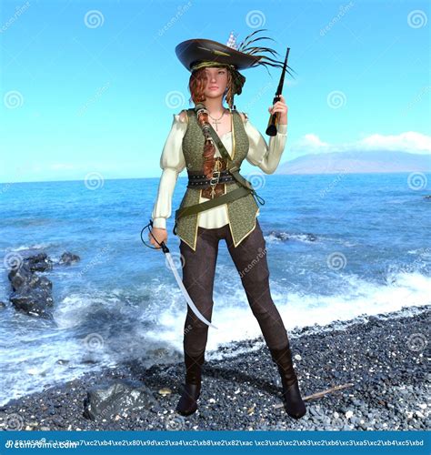 Female Pirates Stock Image Image Of Woman Female Pose 58195851