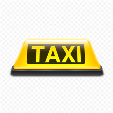 Taxi Logo Sign Front View PNG IMG Citypng