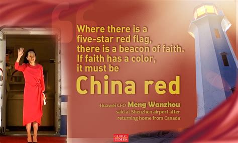 If Faith Has A Color It Must Be China Red Meng Wanzhou Global Times