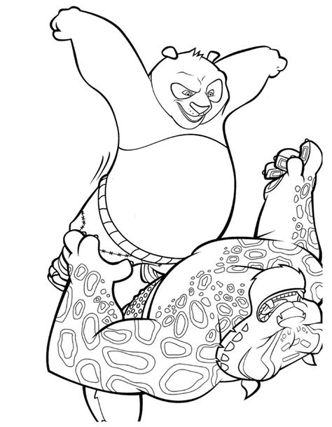 Kung Fu Panda Tai Pages Coloring Pages