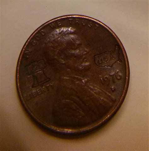 1976 D Stamped Penny Coin Talk