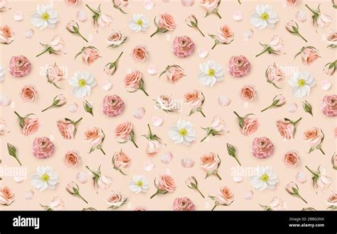 Beige Flower Background