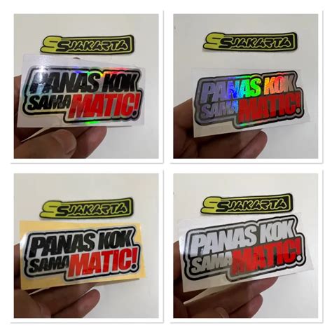 STICKER STIKER PANAS KOK SAMA MATIC CUTTING Lazada Indonesia