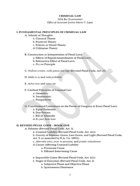 Criminal Law Syllabus Pdf Criminal Law Crimes