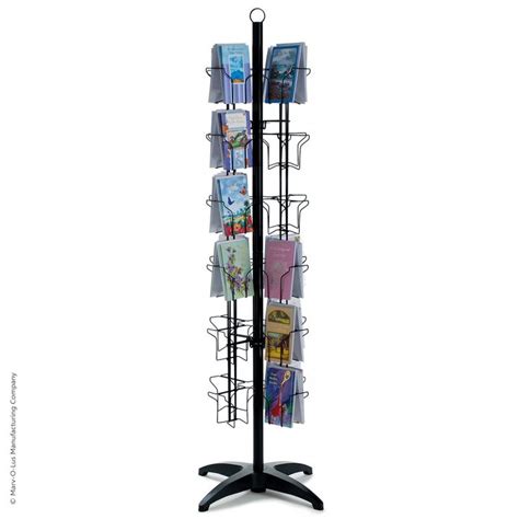 Pocket Floor Greeting Card Display Spinner Rack Black Greeting