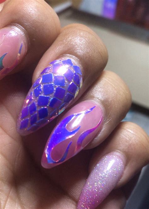 Snake Skin Nail Art Decal Sticker Holographic Art For Nails Etsy