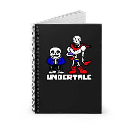 Undertale Sans And Papyrus Skeleton Brother Game Character Spiral Notebook