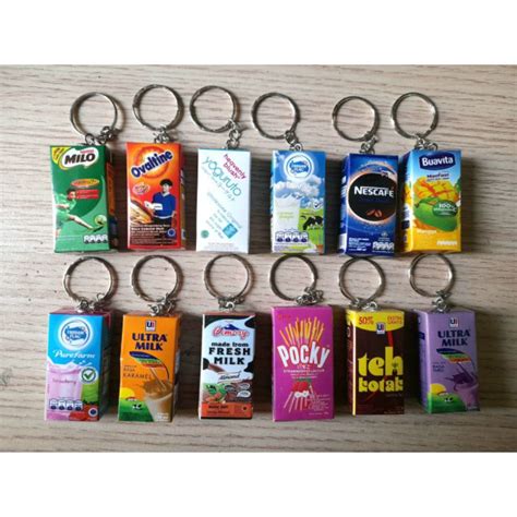 Jual Gantungan Kunci Kotak Miniatur Makanan Minuman Lucu Shopee Indonesia