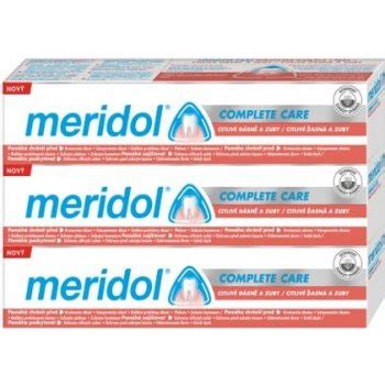 Meridol Complete Care Sensitive Gums Teeth 3 x 75 ml od 252 Kč