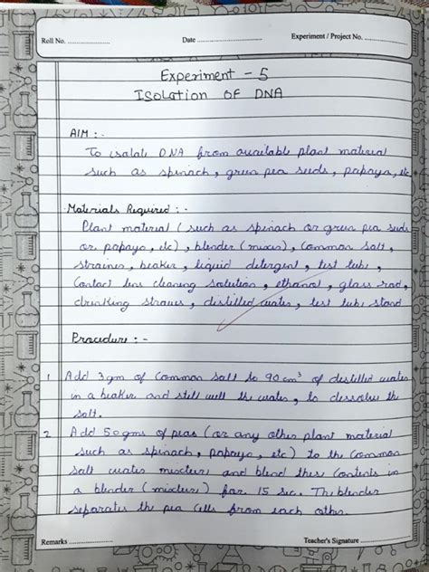 XII Biology Experiments 5 | PDF 