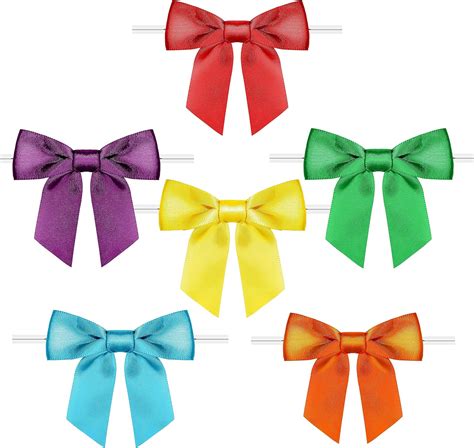 Amazon Rainbowpana Pack Twist Tie Bows Luxury Color