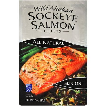 Wild Alaskan Sockeye Salmon Fillets, 12 oz - Walmart.com