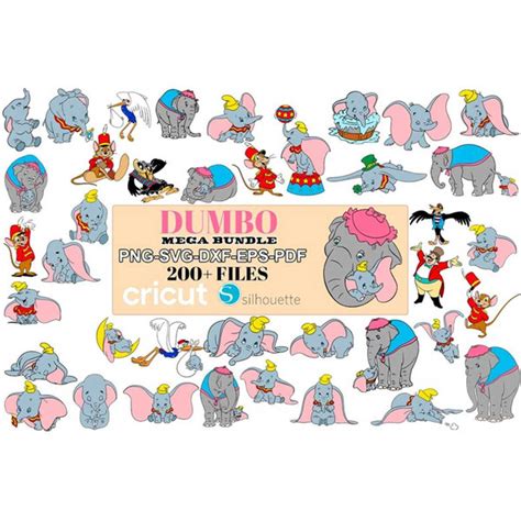 Dumbo Svg Bundle Dumbo Birthday Svg Digital File Instant Inspire