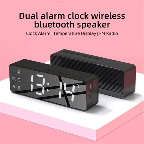 Digitale Smart Wekker Draadloze Bluetooth Speaker Grandado