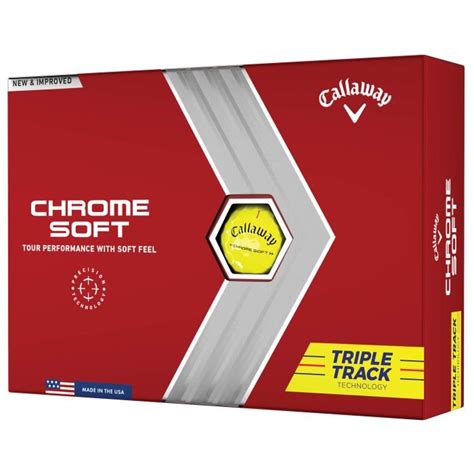 Callaway Chrome Soft Yellow Triple Track Golf Balls Carls Golfland