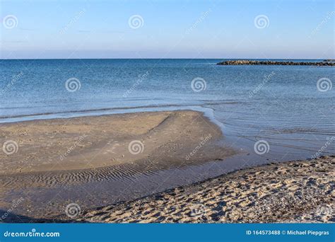 Beautiful View On Sandy Beaches At The Baltic Sea On A Sunny Day In