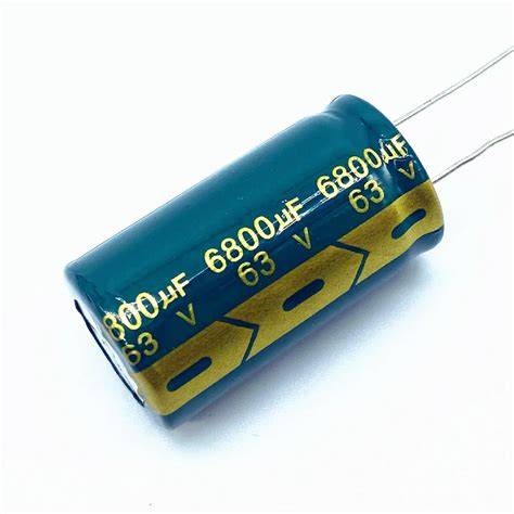 Capacitor Eletrol Tico De Alum Nio 6800UF 22x40mm 63V 6800UF 6800UF 63V