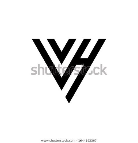 Black And White Letter V Logo Design