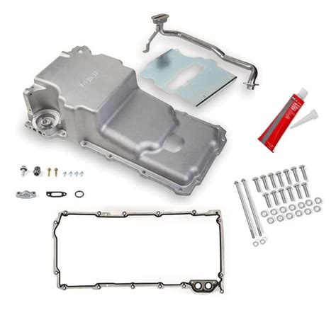 Holley Kits VK090001 GM LS Swap Oil Pan w/ Gasket & Bolts Kit - additional front clearance