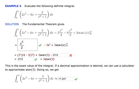 Solved Evaluate The Following Definite Integral Integral