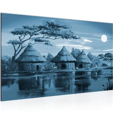 Runa art Tableau Décoration Murale Afrique Massaï 70x40 cm 1 Panneau