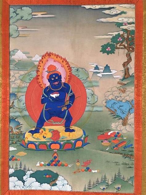 Black Dzambhala Vajrayana Buddhism, Book Of The Dead, Tanka, Tibetan ...