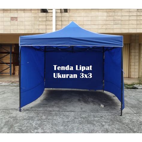 Jual Tenda Lipat 3x3 Lengkap Dinding Polos 3 Sisi Shopee Indonesia