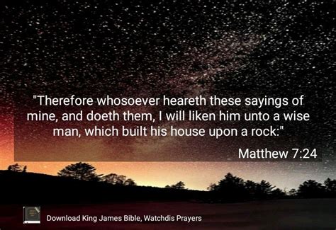 Matthew 724 In 2022 King James Bible Christian Warrior Book Of Matthew