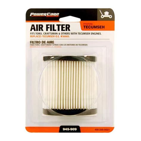 Powercare Air Filter For Tecumseh And Craftsman 3 5 6 5 HP Engines 490