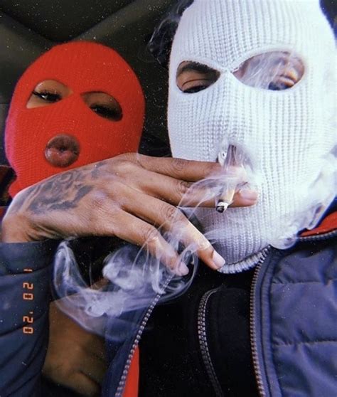 Baddie Ski Mask Aesthetic Wallpaper