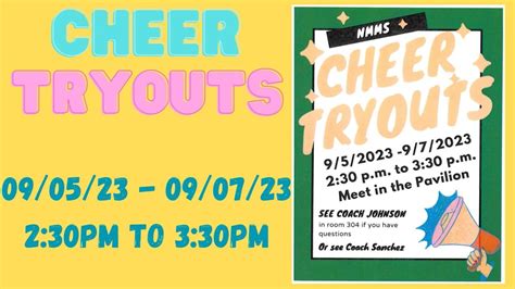 Cheer Tryouts North Mountain Middle School