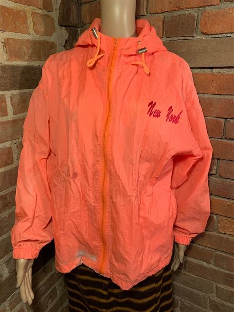 Vintage 1970s 1980s Pro Spirit Neon Pink New York Dis Gem