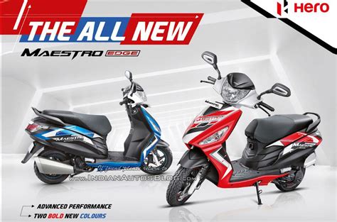 2017 Hero Maestro Edge To Get Retuned Motor New Colours And AHO