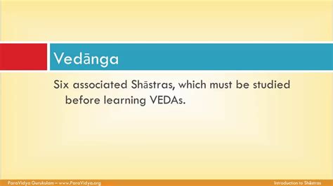 Vedanga (Shiksha, Vyakarana, Nirukta, Chandas, Kalpa, Jyotisha) - YouTube