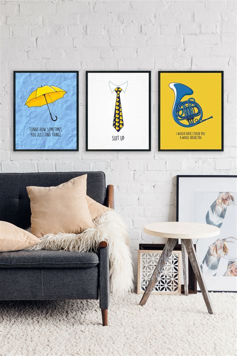 How I Met Your Mother Wall Art Set Etsy