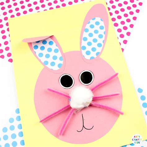 Bobble Nose Paper Easter Bunny Craft - Arty Crafty Kids