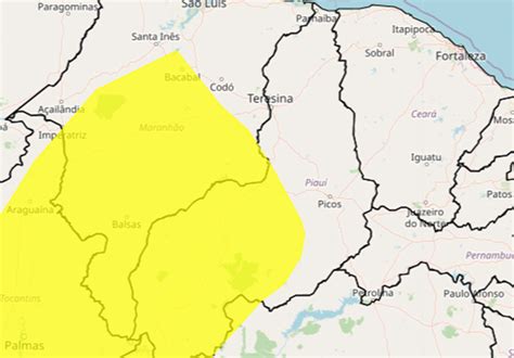 Inmet Emite Alerta De Chuva Intensa Para Munic Pios Do Piau Veja