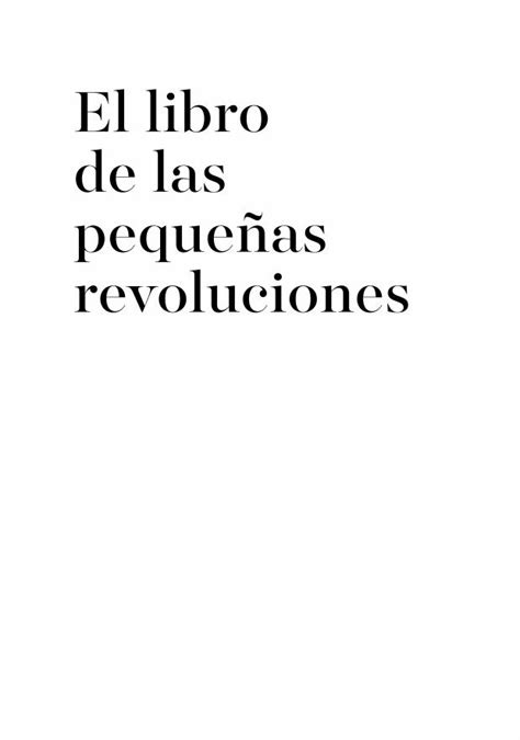 PDF El libro de las pequeñas revoluciones static circulo es El